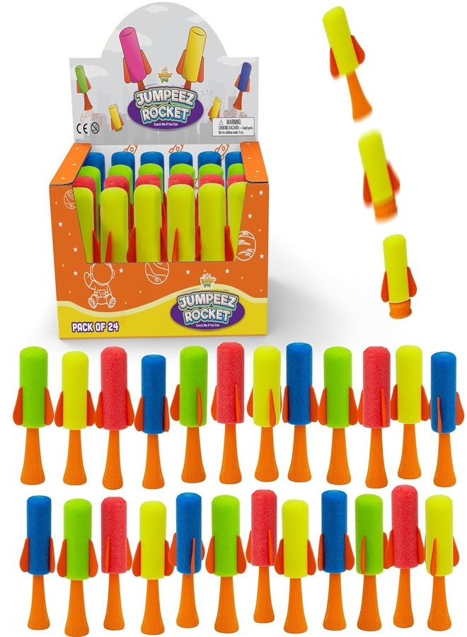 IPIDIPI TOYS ألعاب IPIDIPI TOYS Jumpeez Jumping Rocket Poppers - عبوة من 24 لعبة إطلاق زنبركية للأطفال - مثالية كهدية للأطفال، أو هدايا لحفلات أعياد الميلاد، أو جوائز مدرسية للأولاد والبنات - Image 1